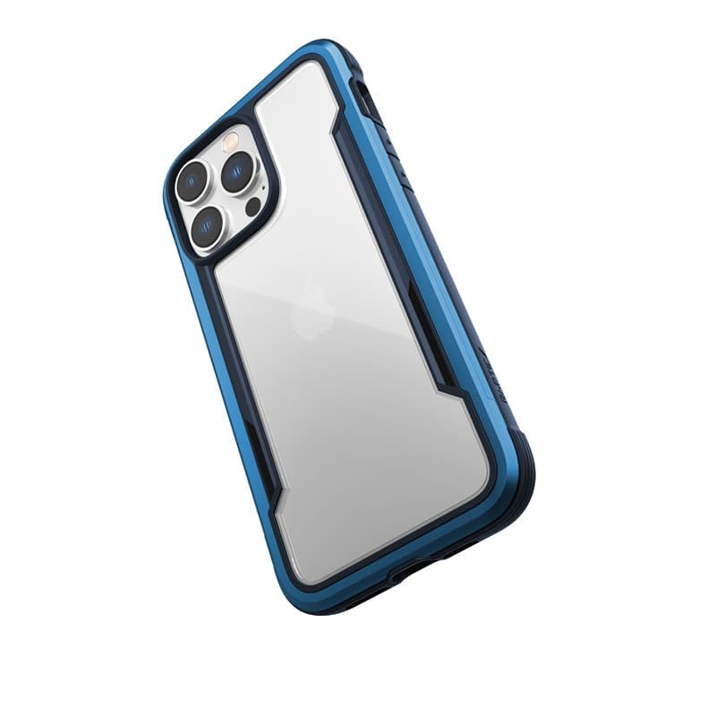 X-Doria Raptic Shield - Aluminum Case for iPhone 14 Pro Max (Drop-Tested 3m) (Marine Blue) - 4