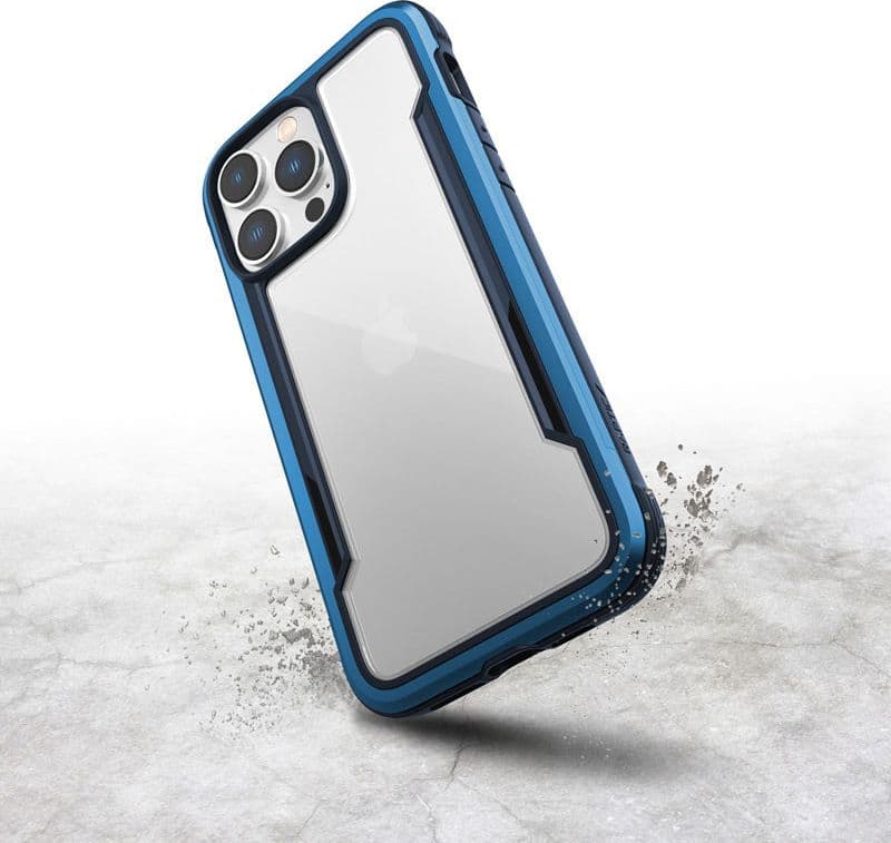 X-Doria Raptic Shield - Aluminum Case for iPhone 14 Pro Max (Drop-Tested 3m) (Marine Blue) - 10