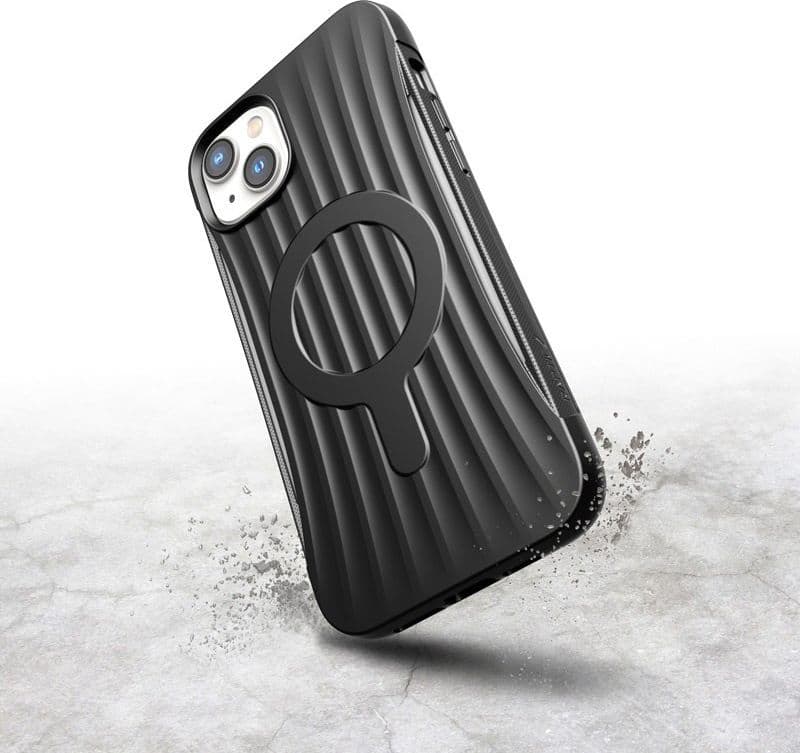 X-Doria Raptic Clutch MagSafe - Biodegradable case for iPhone 14 Plus (Drop-Tested 3m) (Black) - 15