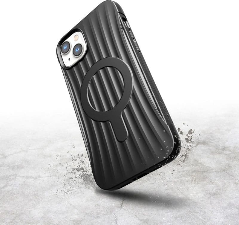 X-Doria Raptic Clutch MagSafe - Biodegradable case for iPhone 14 Plus (Drop-Tested 3m) (Black) - 6