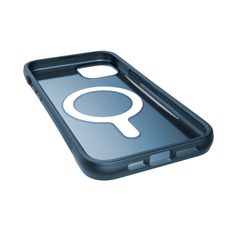 X-Doria Raptic Clutch MagSafe - Biodegradable case for iPhone 14 Plus (Drop-Tested 3m) (Marine Blue) - 2