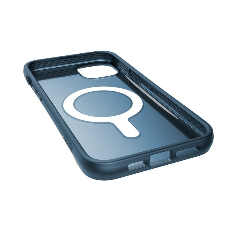 X-Doria Raptic Clutch MagSafe - Biodegradable case for iPhone 14 Plus (Drop-Tested 3m) (Marine Blue) - 11