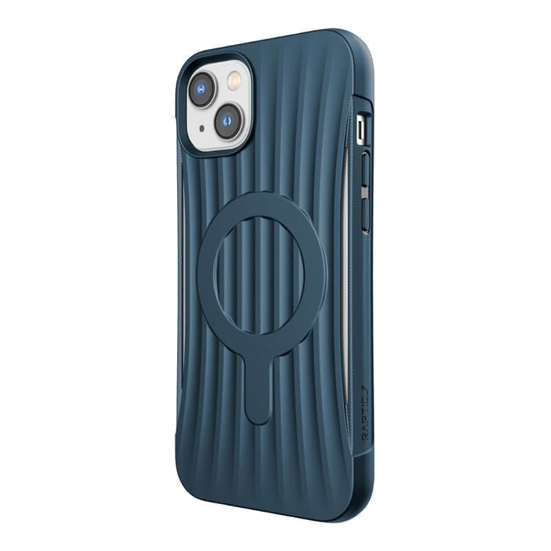 X-Doria Raptic Clutch MagSafe - Biodegradable case for iPhone 14 Plus (Drop-Tested 3m) (Marine Blue) - 10