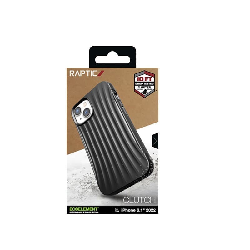 X-Doria Raptic Clutch - Biodegradable case for iPhone 14 (Drop-Tested 3m) (Black) - 16
