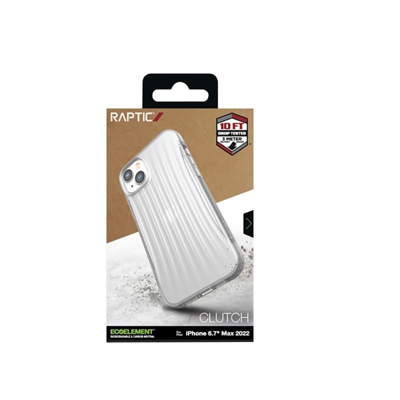 X-Doria Raptic Clutch - Biodegradable case for iPhone 14 Plus (Drop-Tested 3m) (Clear) - 16