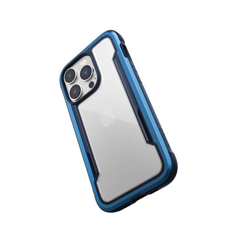 X-Doria Raptic Shield - Aluminum Case for iPhone 14 Pro (Drop-Tested 3m) (Marine Blue) - 14