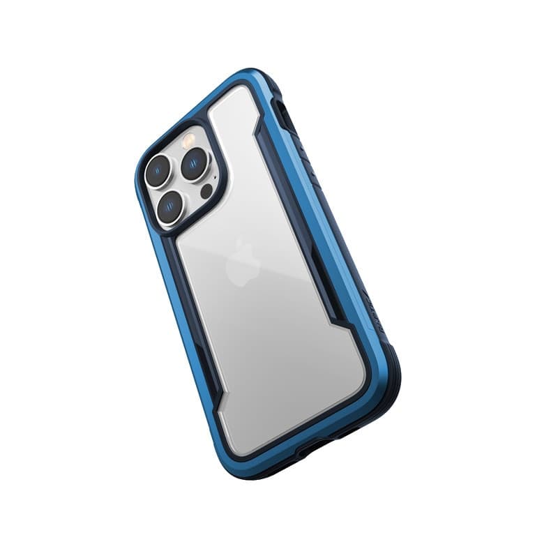 X-Doria Raptic Shield - Aluminum Case for iPhone 14 Pro (Drop-Tested 3m) (Marine Blue) - 4