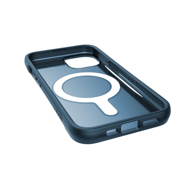 X-Doria Raptic Clutch MagSafe - Biodegradable case for iPhone 14 (Drop-Tested 3m) (Marine Blue) - 2