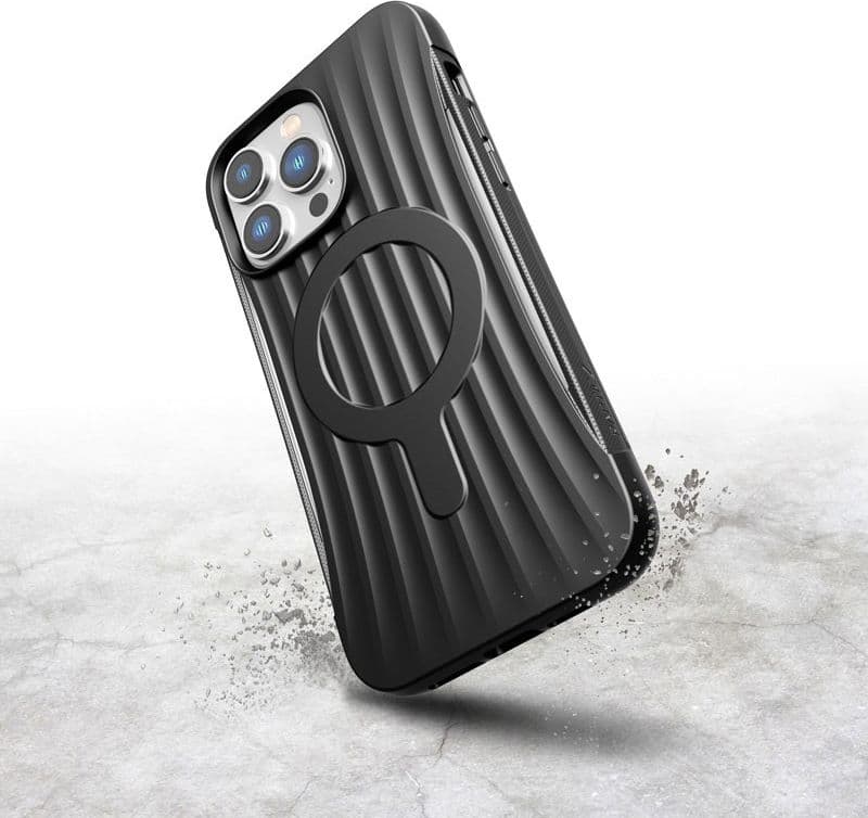 X-Doria Raptic Clutch MagSafe - Biodegradable case for iPhone 14 Pro Max (Drop-Tested 3m) (Black) - 15