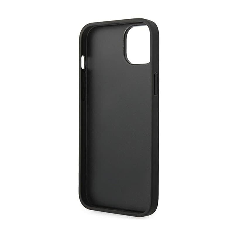 Ferrari Leather Stamp Sides - Case for iPhone 14 Plus (Black) - 15