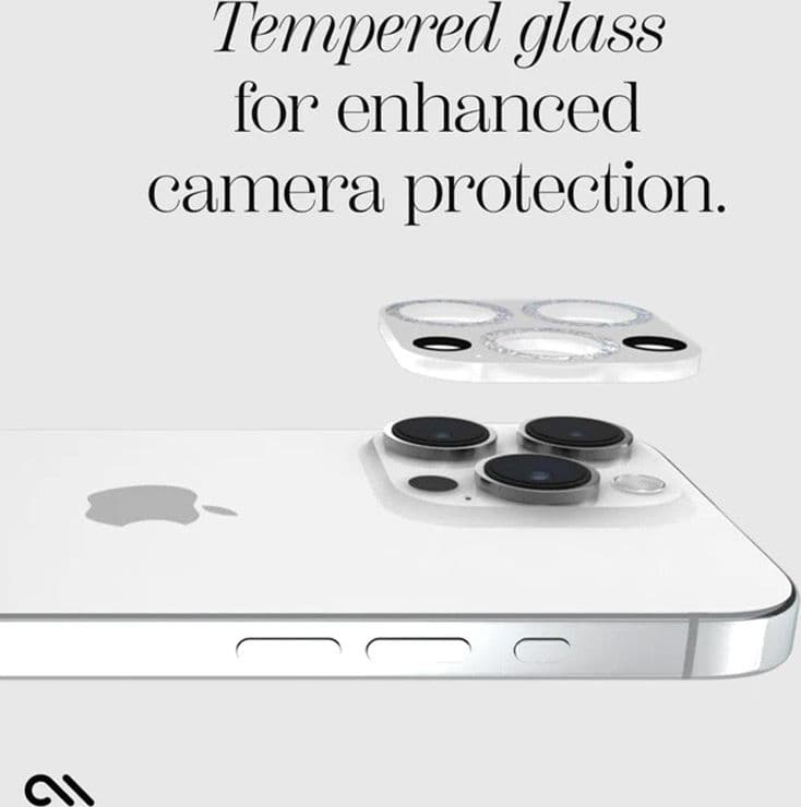 Case-Mate Sparkle Lens Protector - Protective Glass for iPhone 15 Pro / iPhone 15 Pro Max camera (Twinkle) - 13