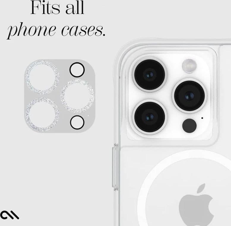 Case-Mate Sparkle Lens Protector - Protective Glass for iPhone 15 Pro / iPhone 15 Pro Max camera (Twinkle) - 14