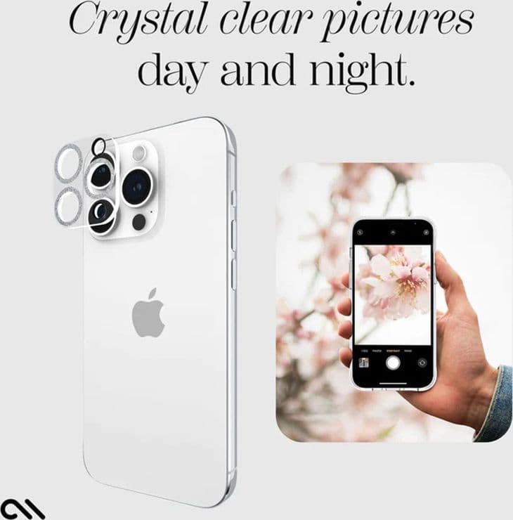 Case-Mate Sparkle Lens Protector - Protective Glass for iPhone 15 Pro / iPhone 15 Pro Max camera (Twinkle) - 4
