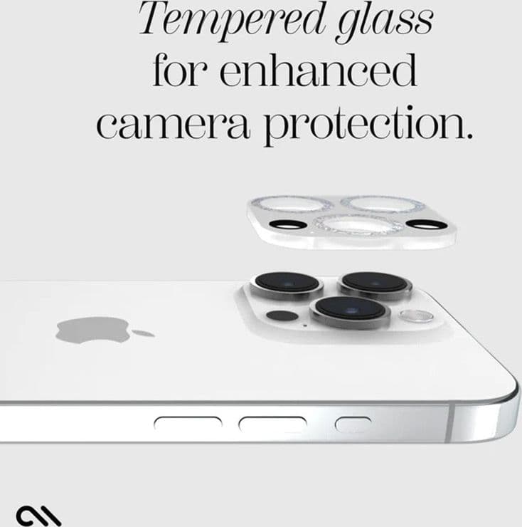 Case-Mate Sparkle Lens Protector - Protective Glass for iPhone 15 Pro / iPhone 15 Pro Max camera (Twinkle) - 5