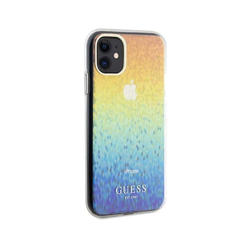 Guess IML Faceted Mirror Disco Iridescent - iPhone 11 Case (Iridescent) - 11