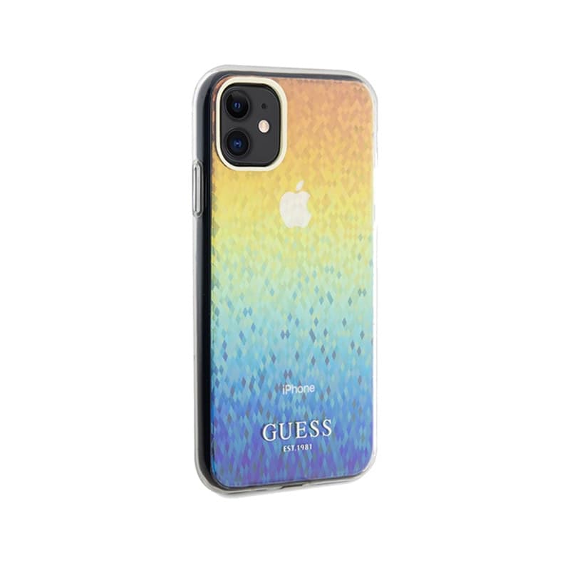 Guess IML Faceted Mirror Disco Iridescent - iPhone 11 Case (Iridescent) - 4