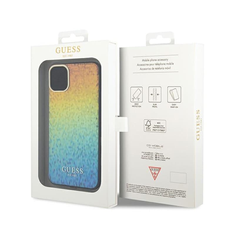 Guess IML Faceted Mirror Disco Iridescent - iPhone 11 Case (Iridescent) - 7