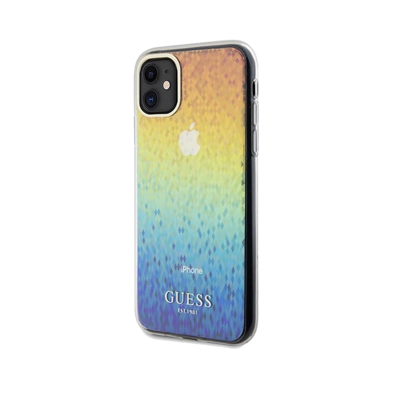 Guess IML Faceted Mirror Disco Iridescent - iPhone 11 Case (Iridescent) - 9