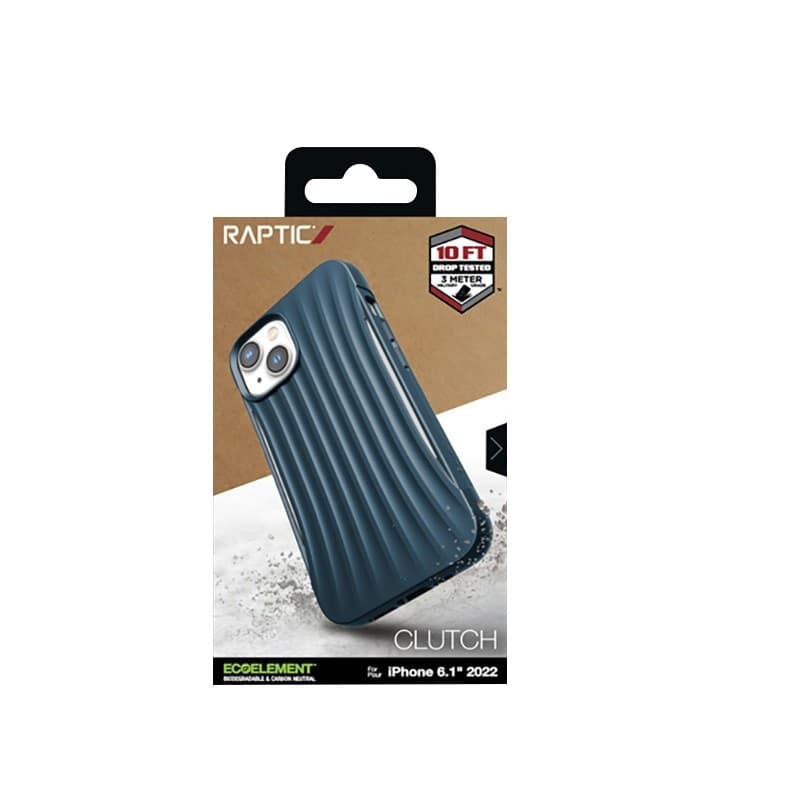 X-Doria Raptic Clutch - Biodegradable case for iPhone 14 (Drop-Tested 3m) (Blue) - 16