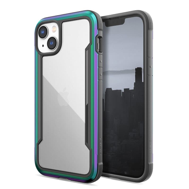 X-Doria Raptic Shield - Aluminum Case for iPhone 14 Plus (Drop-Tested 3m) (Iridescent) - 15