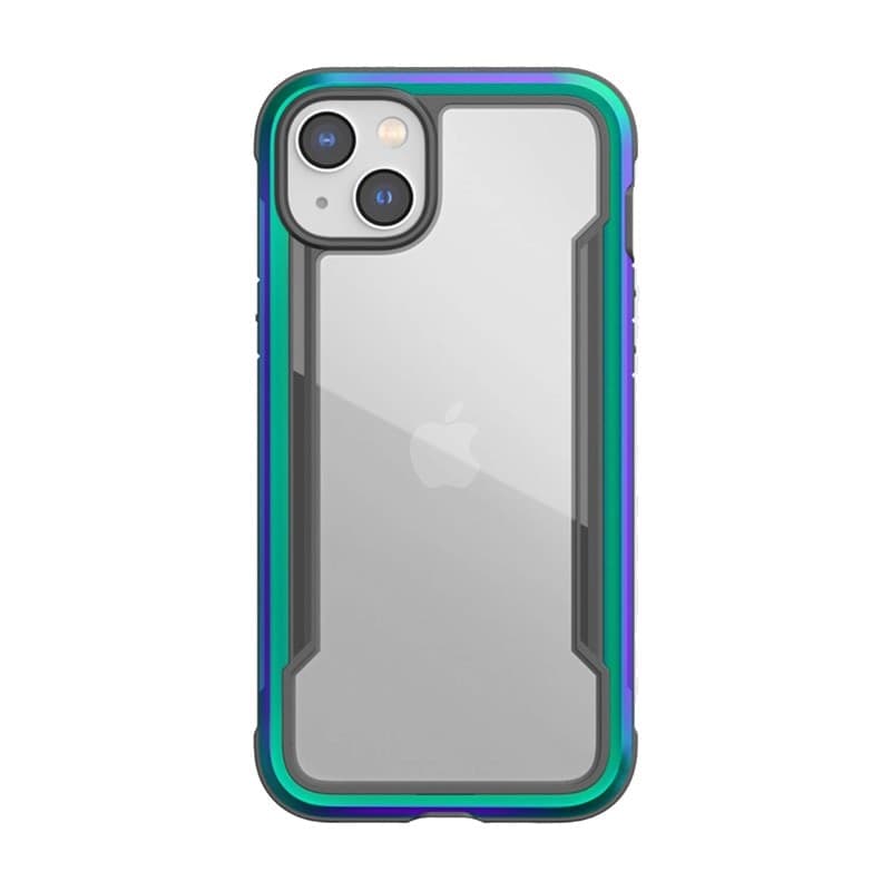 X-Doria Raptic Shield - Aluminum Case for iPhone 14 Plus (Drop-Tested 3m) (Iridescent) - 18