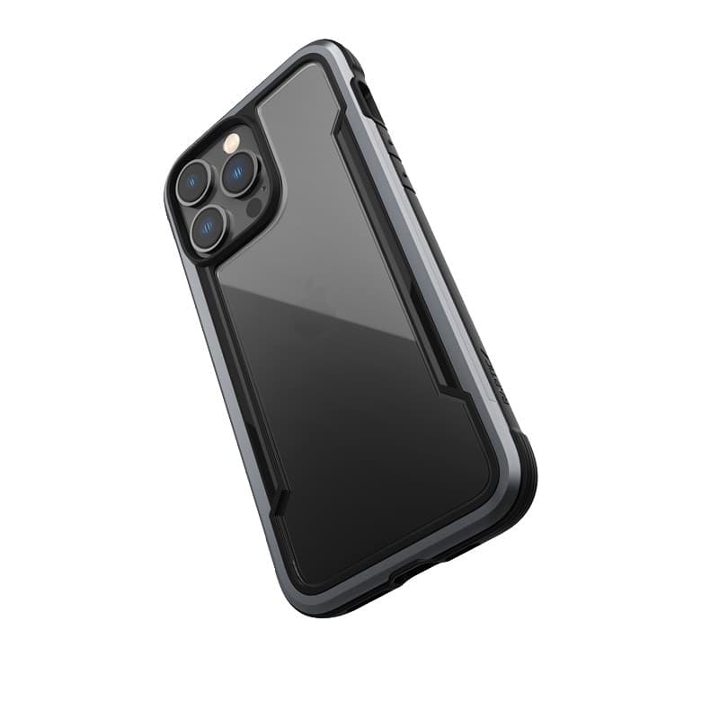 X-Doria Raptic Shield - Aluminum Case for iPhone 14 Pro Max (Drop-Tested 3m) (Black) - 14