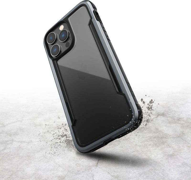 X-Doria Raptic Shield - Aluminum Case for iPhone 14 Pro Max (Drop-Tested 3m) (Black) - 20