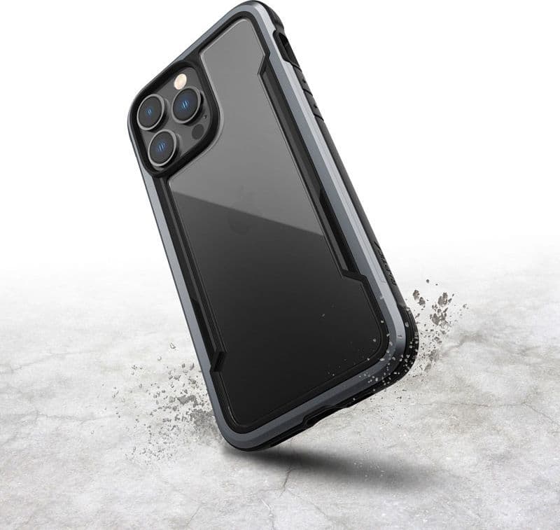X-Doria Raptic Shield - Aluminum Case for iPhone 14 Pro Max (Drop-Tested 3m) (Black) - 10