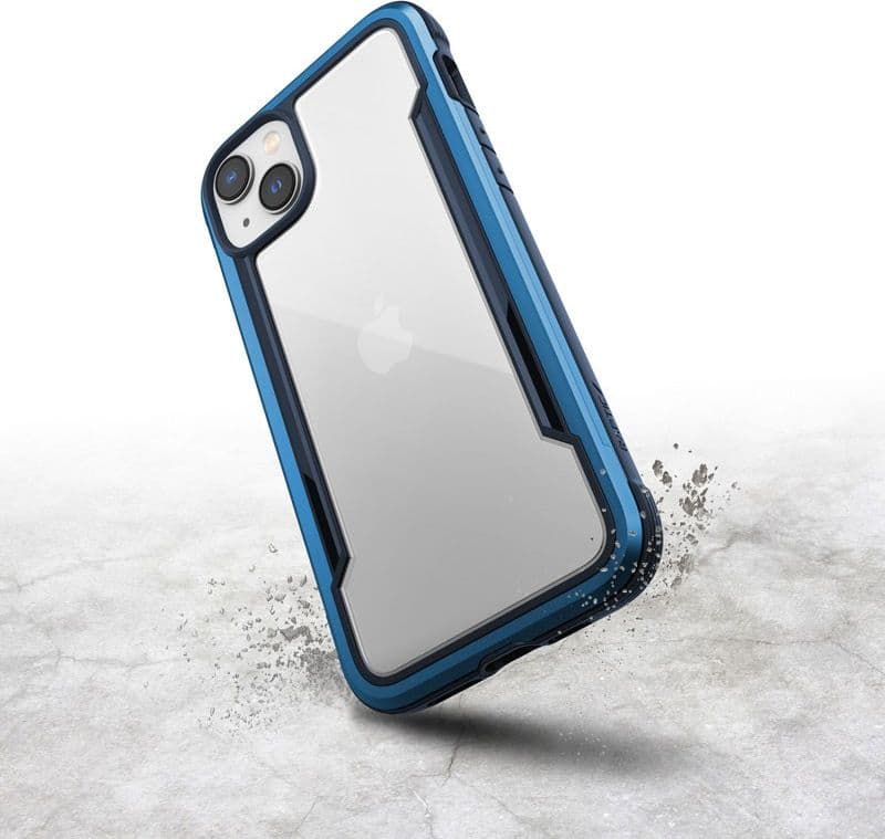 X-Doria Raptic Shield - Aluminum Case for iPhone 14 Plus (Drop-Tested 3m) (Marine Blue) - 20
