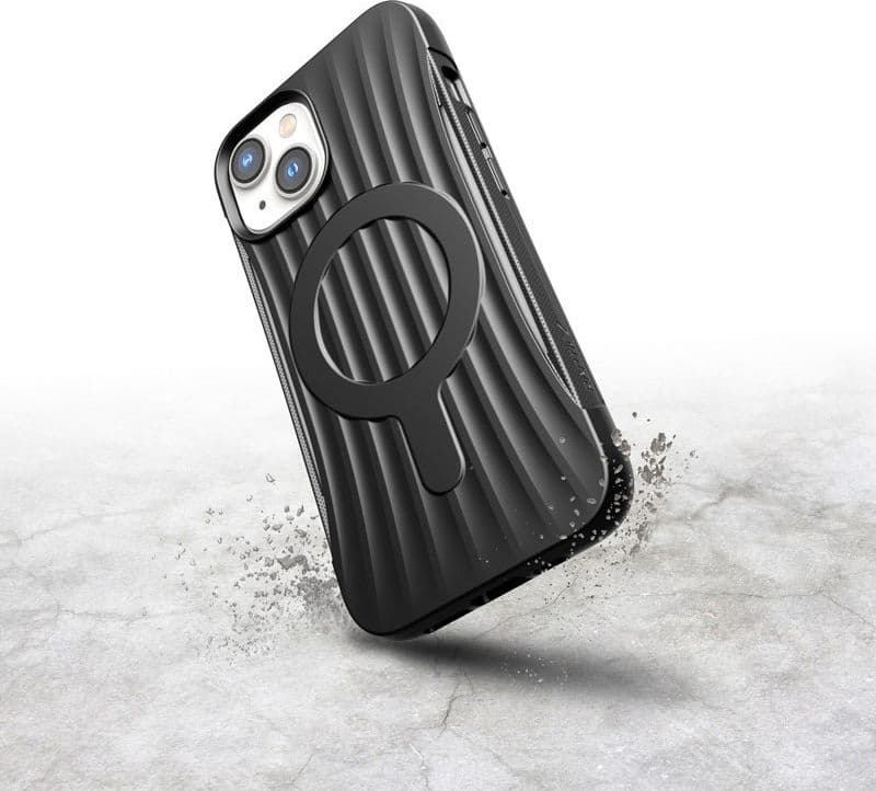 X-Doria Raptic Clutch MagSafe - Biodegradable case for iPhone 14 (Drop-Tested 3m) (Black) - 6