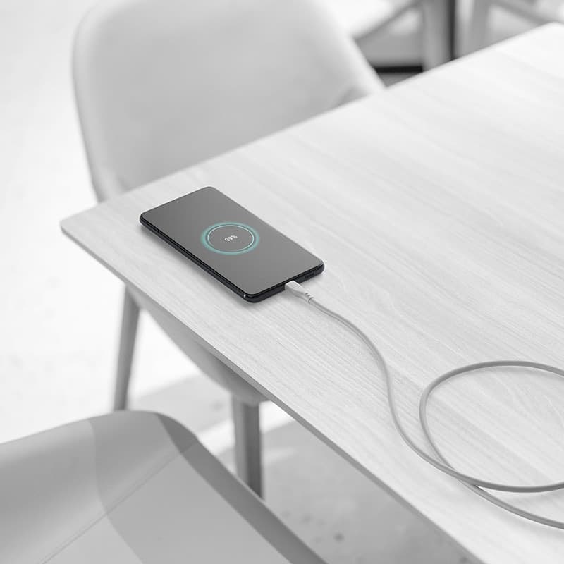 Cellularline Soft Cable - USB-C to USB-C cable 1.2 m (grey) - 3