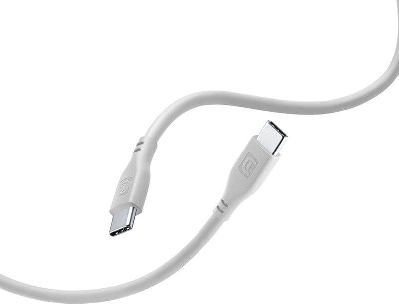 Cellularline Soft Cable - USB-C to USB-C cable 1.2 m (grey) - 6