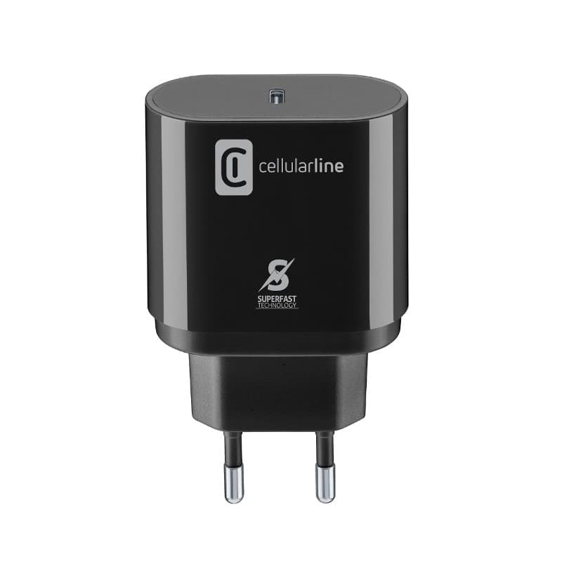 Cellularline - USB-C Super Fast Charger 25W (Designed for Samsung) (black) - 5