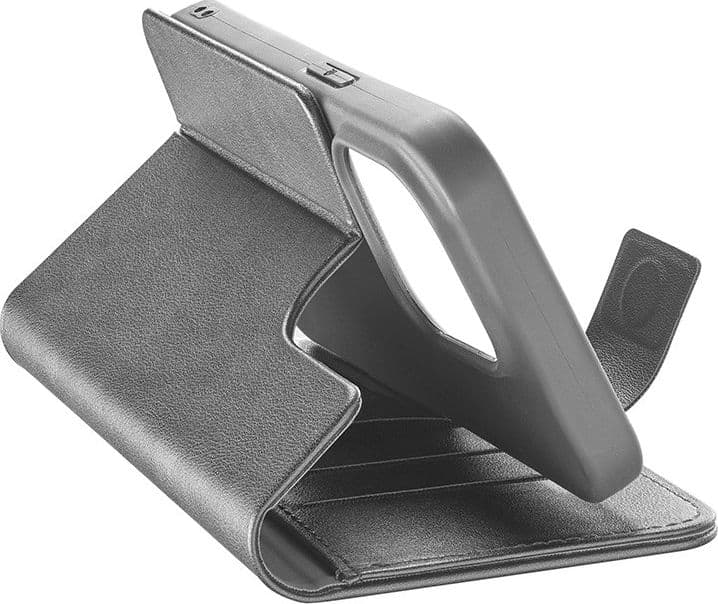 Cellularline Book Agenda - Case for iPhone 15 Pro Max with MICROBAN coating (black) - 2