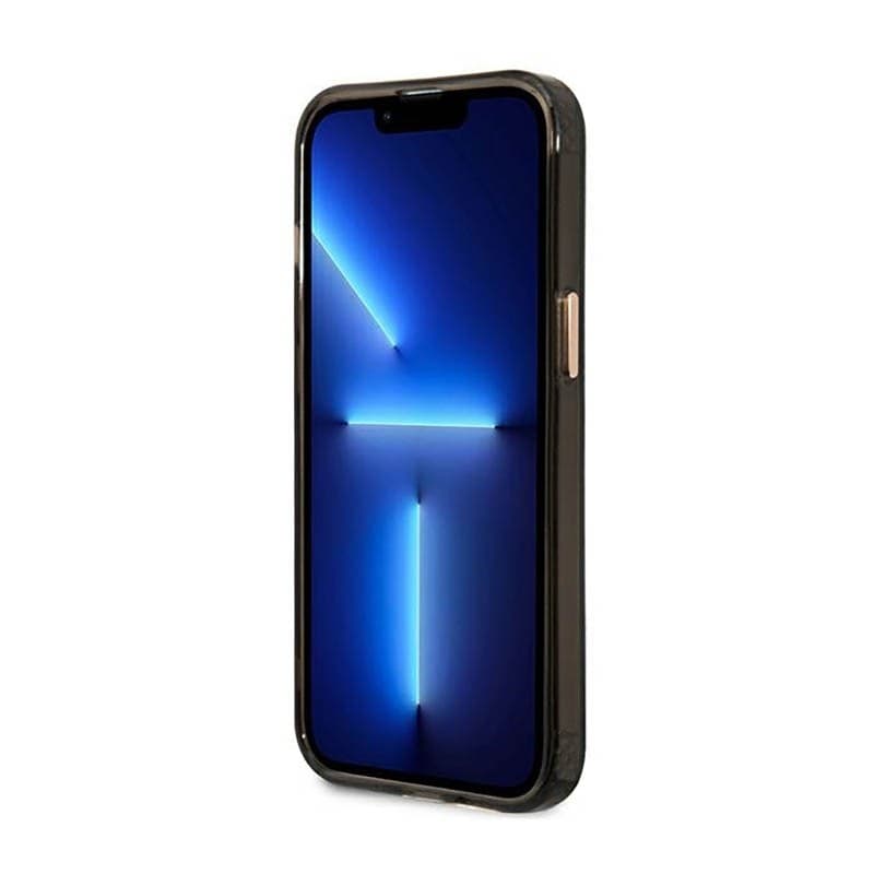 Guess Gold Outline Translucent MagSafe - Case for iPhone 13 Pro Max (Black) - 13
