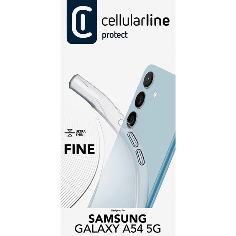 Cellularline Fine - Samsung Galaxy A54 5G Case (Transparent) - 3