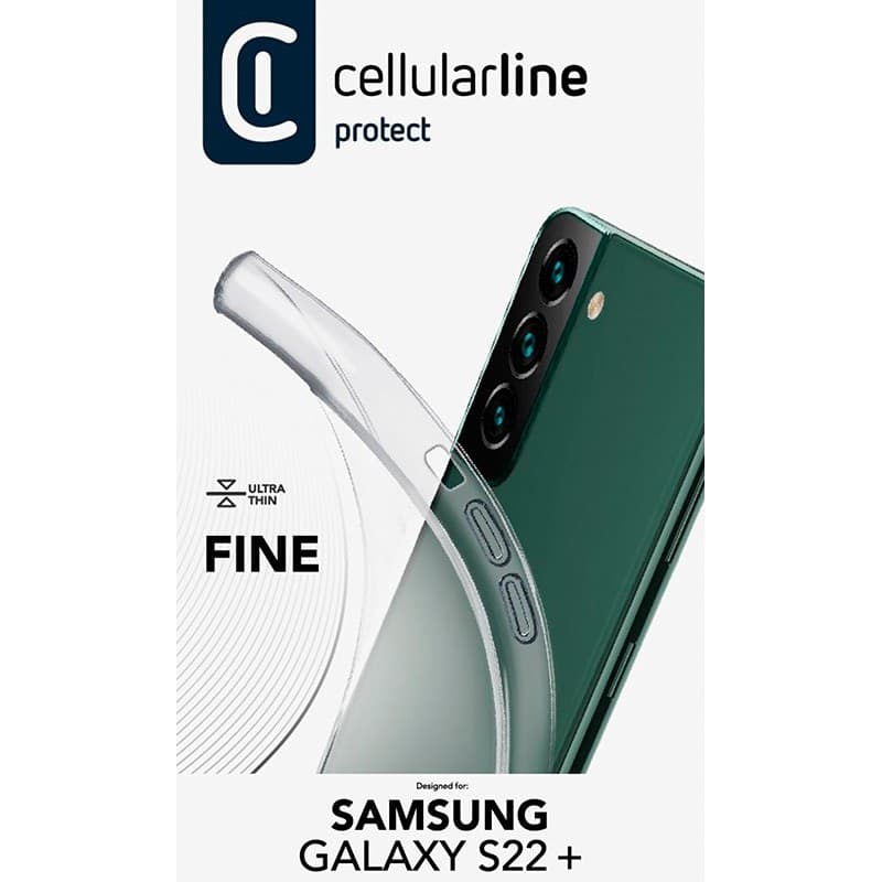 Cellularline Fine - Case Samsung Galaxy S22+ (Transparent) - 8