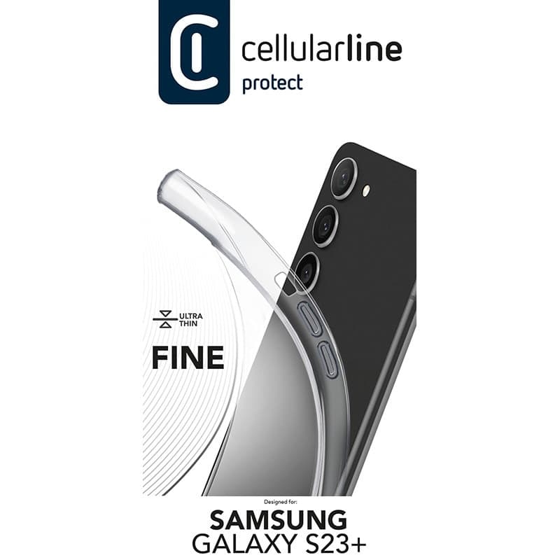 Cellularline Fine - Case Samsung Galaxy S23+ (Transparent) - 4