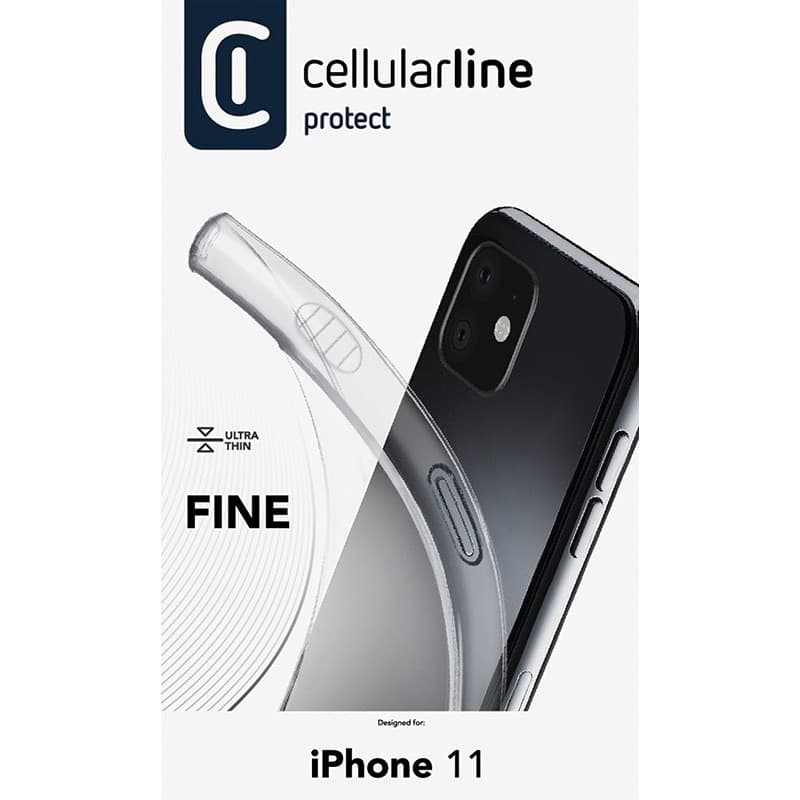 Cellularline Fine - Case for iPhone 11 (Transparent) - 4