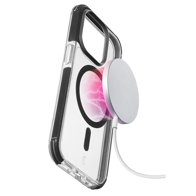 Cellularline Tetra Force Strong Guard Mag - iPhone 15 Pro MagSafe case with MICROBAN coating (clear) - 11