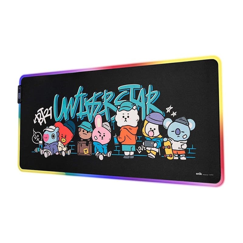 BT21 - Gaming/desk mat XXL with LED illumination (90 x 40 cm) - 8