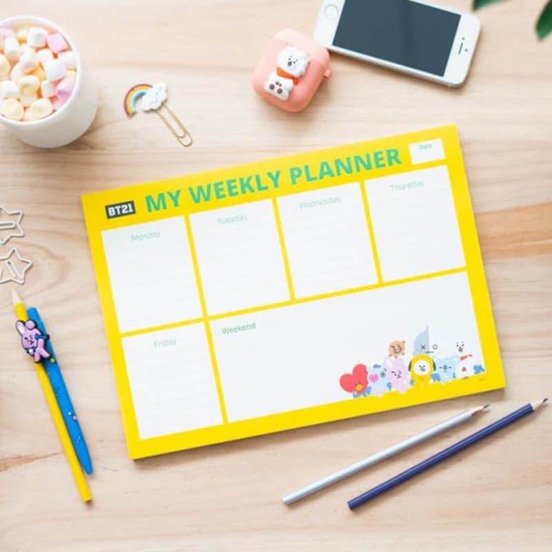 BT21 - Weekly planner 54 A4 pages - 2