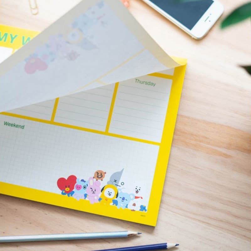 BT21 - Weekly planner 54 A4 pages - 4
