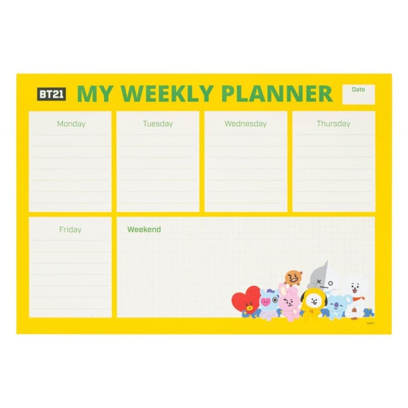 BT21 - Weekly planner 54 A4 pages - 6
