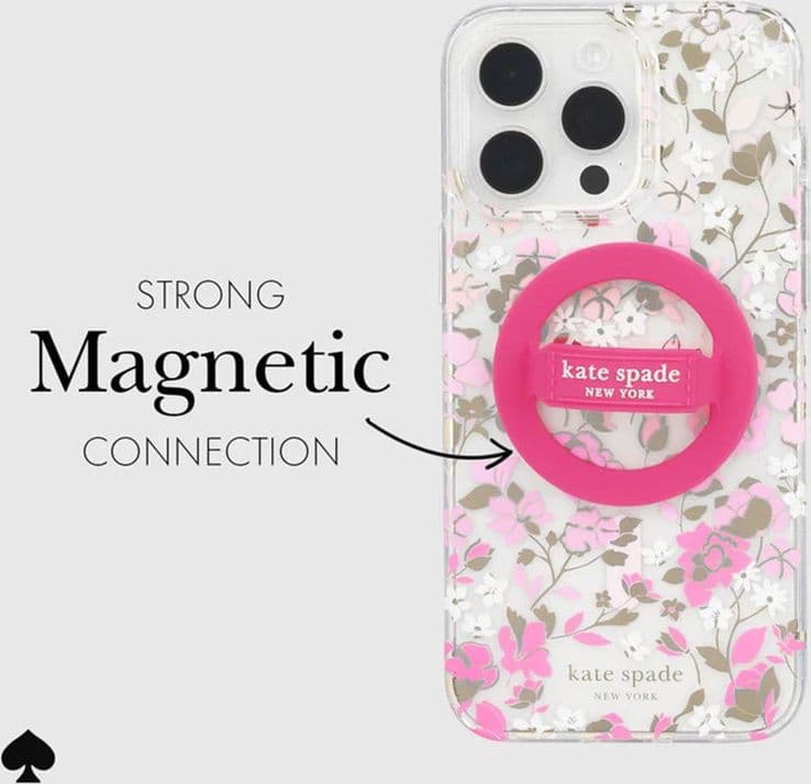 Kate Spade New York Magnetic Loop Grip - MagSafe finger holder (Pom Pom Pink) - 3
