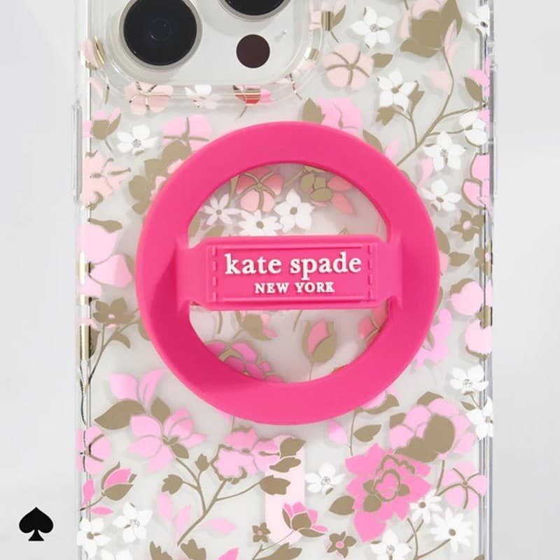 Kate Spade New York Magnetic Loop Grip - MagSafe finger holder (Pom Pom Pink) - 9