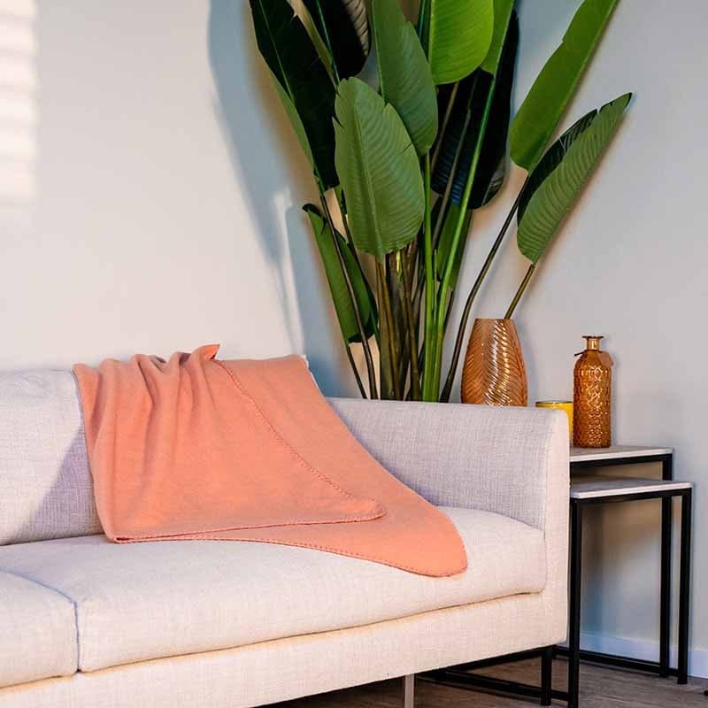 Fleece blanket 170x130 (Coral) - 5