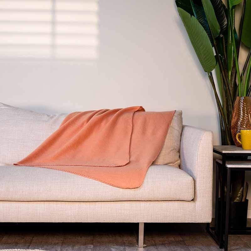 Fleece blanket 170x130 (Coral) - 9