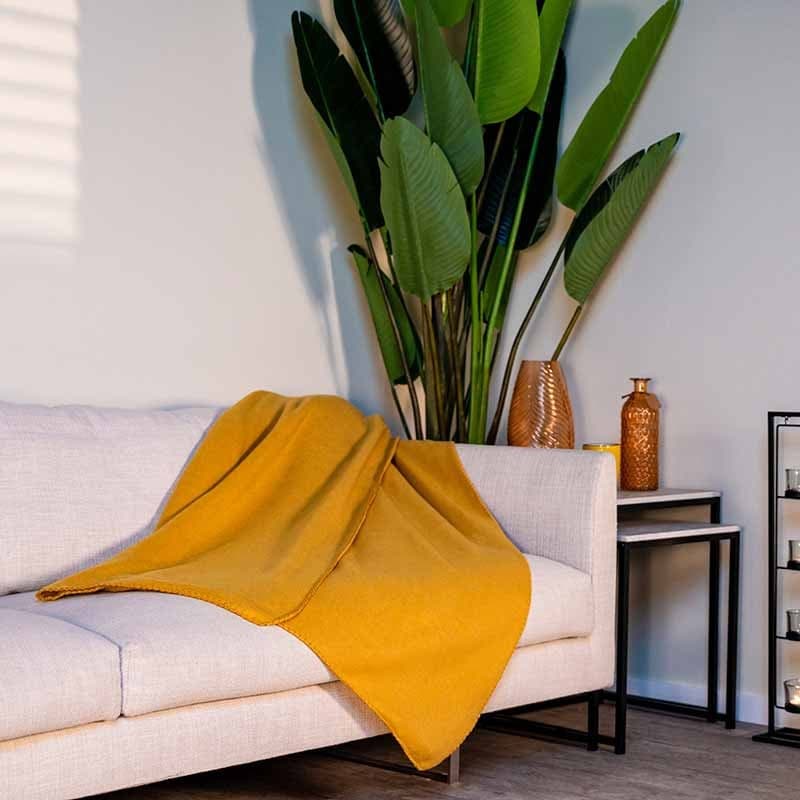 Fleece blanket 170x130 (Orange) - 4