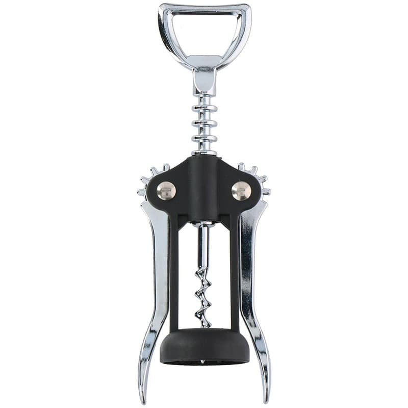 Alpina - Corkscrew / stainless steel wine opener 17 cm (black / silver) - 3